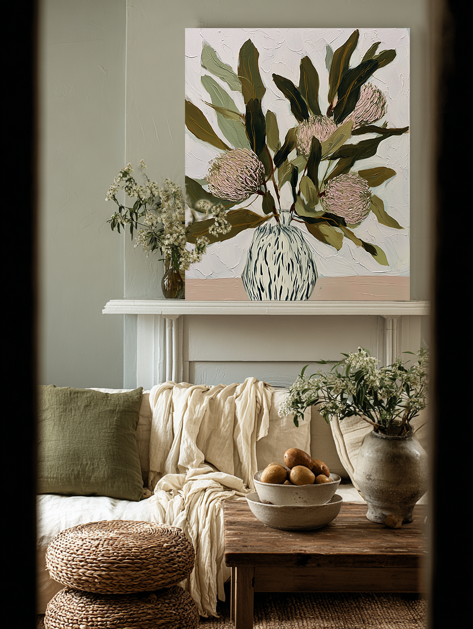 Blush Arrangement — Botanical Fine Art Print · Verilucent House