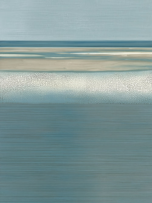 Coastal Drift II – moody coastal seascape fine art print by Paula Freeman, 36x48 inch canvas
