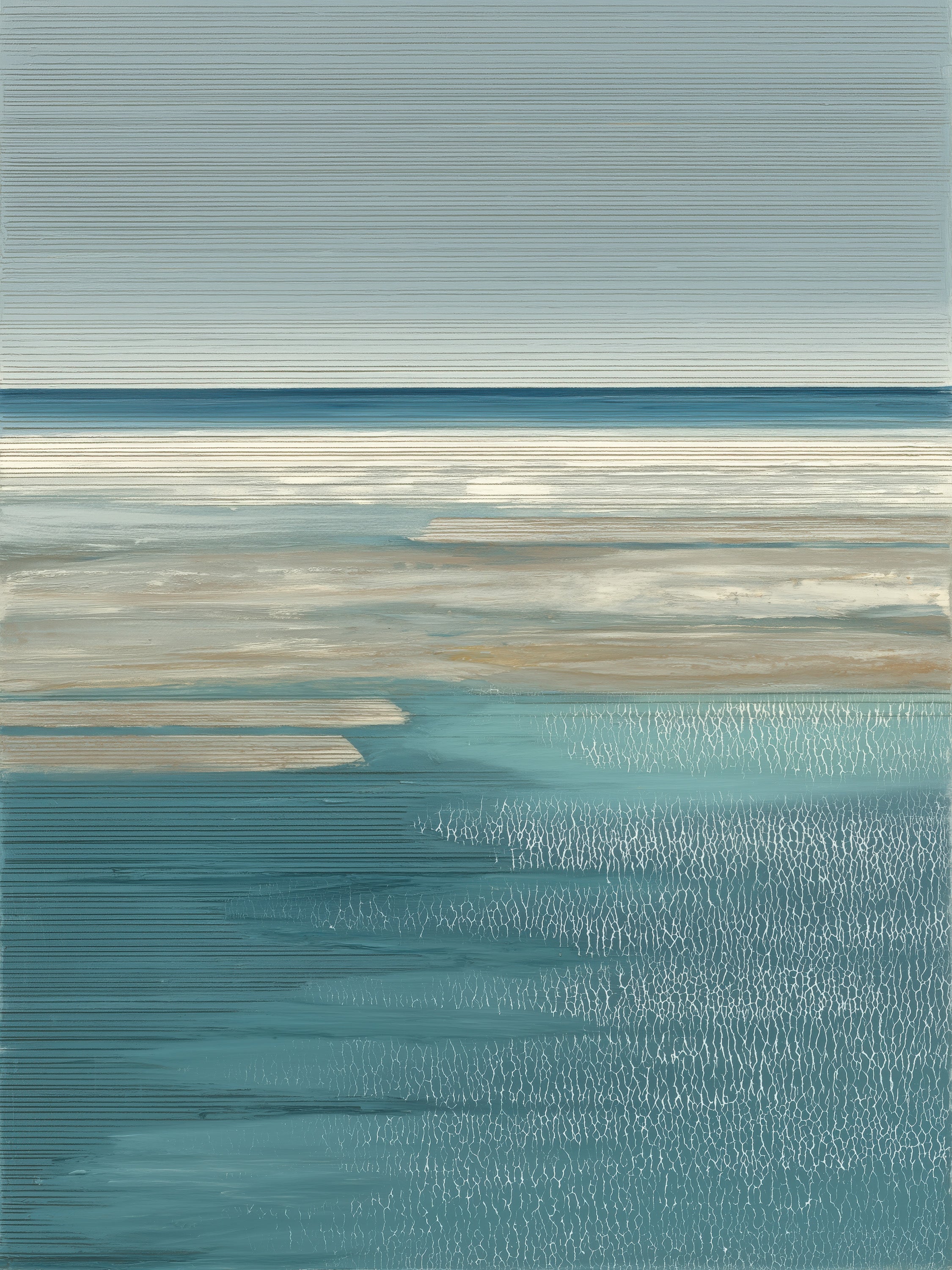Coastal Drift I – evocative coastal seascape fine art print by Paula Freeman, 36x48 inch canvas