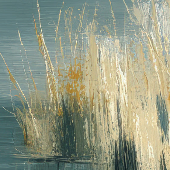 Drift & Tide II detail – close-up of tide and coastal light painterly brushwork