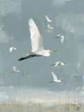 Estuary Light III – moody estuary landscape fine art print by Paula Freeman, 36x48 inch canvas