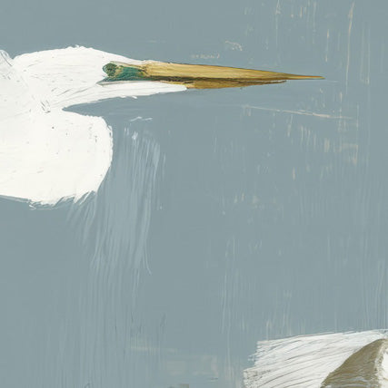 Estuary Light III detail – close-up of atmospheric coastal light and estuary brushwork