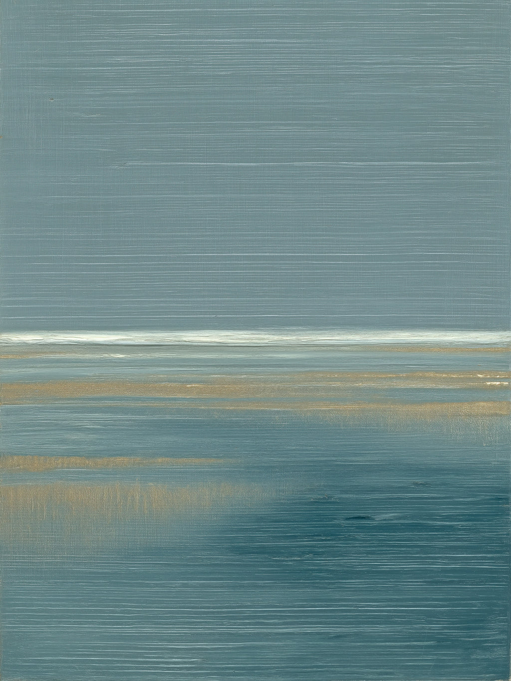 Marsh Drift I – serene marsh landscape fine art print by Paula Freeman, 36x40 inch canvas