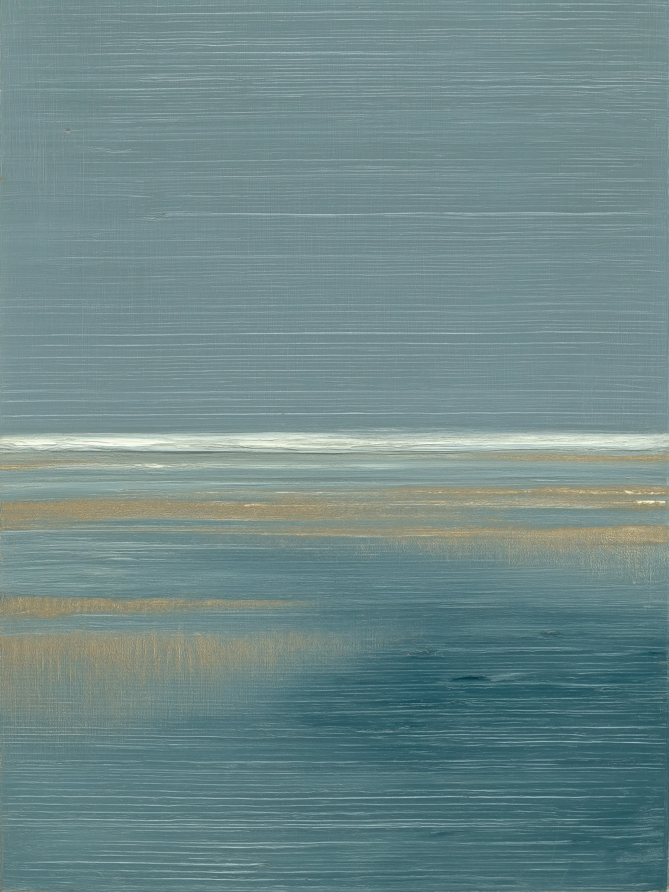 Marsh Drift I – serene marsh landscape fine art print by Paula Freeman, 36x40 inch canvas
