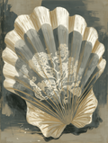 Decorative fan with intricate patterns on a textured background