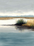 Tidewater Path II – serene coastal path fine art print by Paula Freeman, 36x40 inch canvas