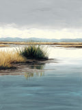 Tidewater Path I – peaceful coastal path fine art print by Paula Freeman, 36x40 inch canvas