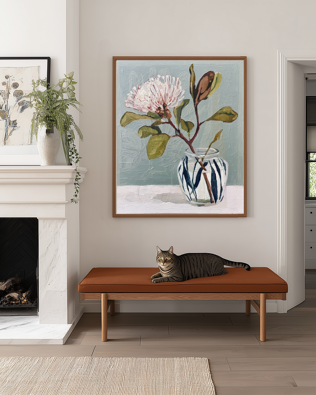 Blue Garden Light — Botanical Fine Art Print · Verilucent House