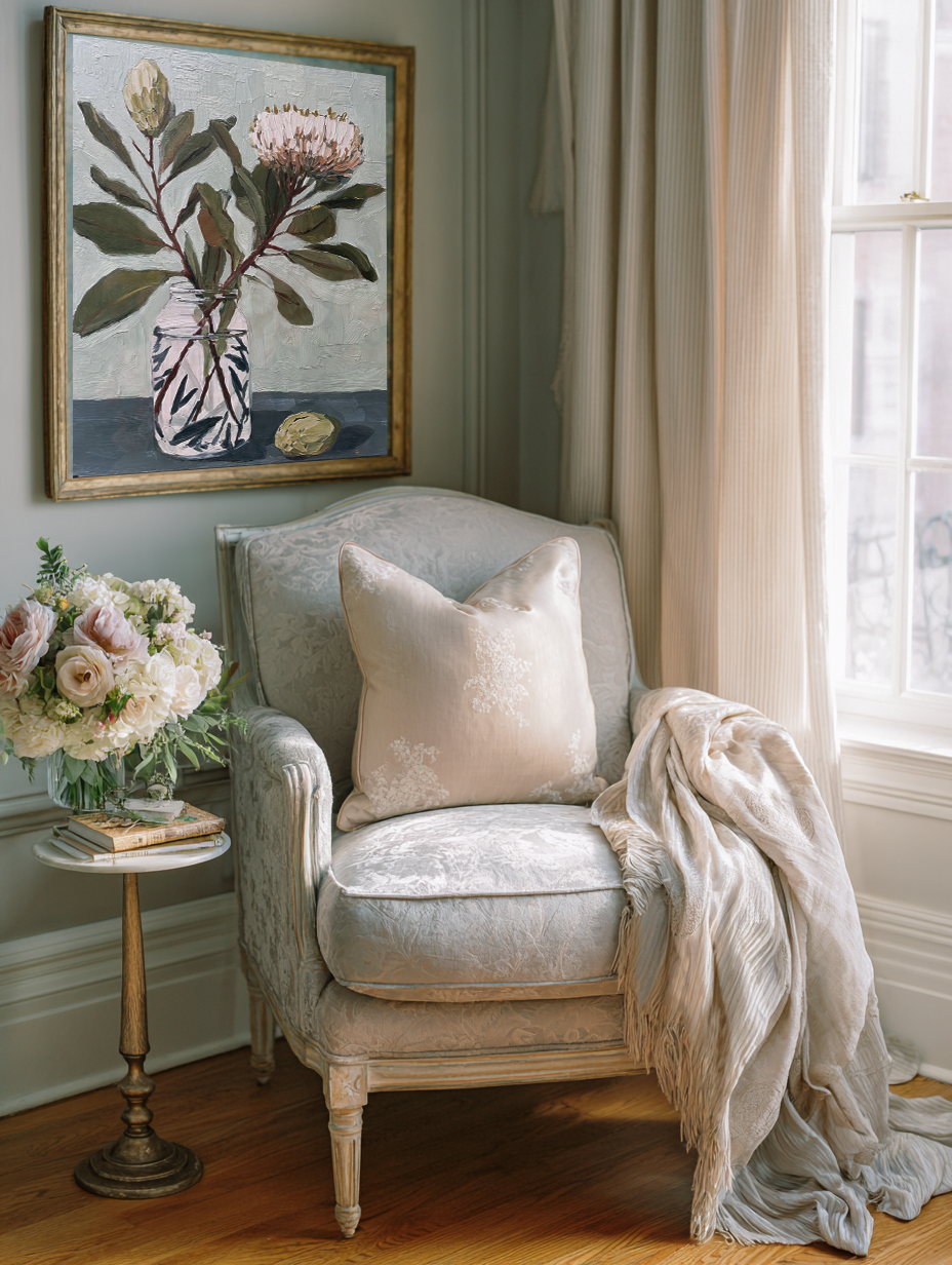 Blushing Bloom I — Botanical Fine Art Print · Verilucent House