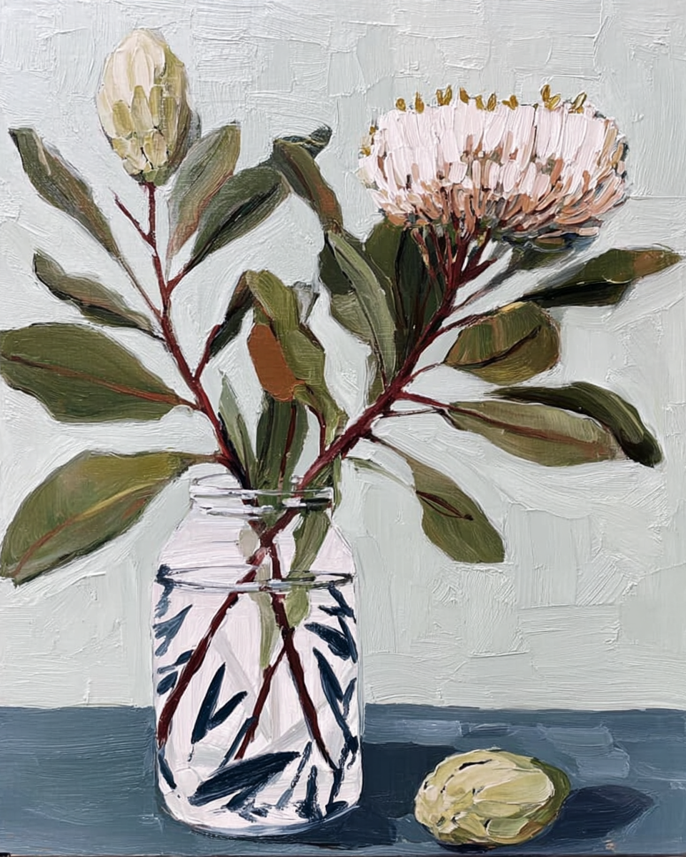 Blushing Bloom I — Botanical Fine Art Print · Verilucent House