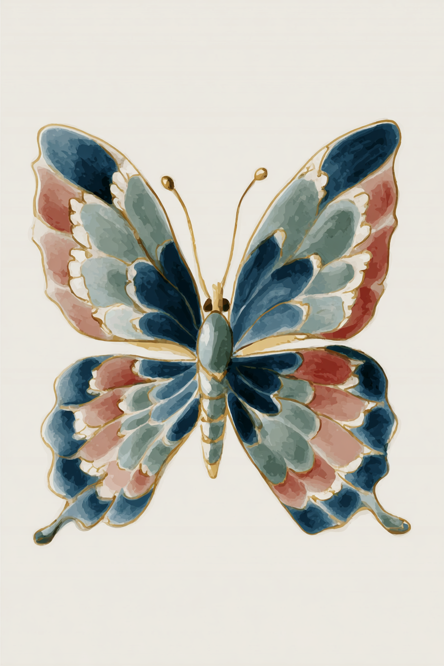 Garden Flight II — Botanical Fine Art Print · Verilucent House