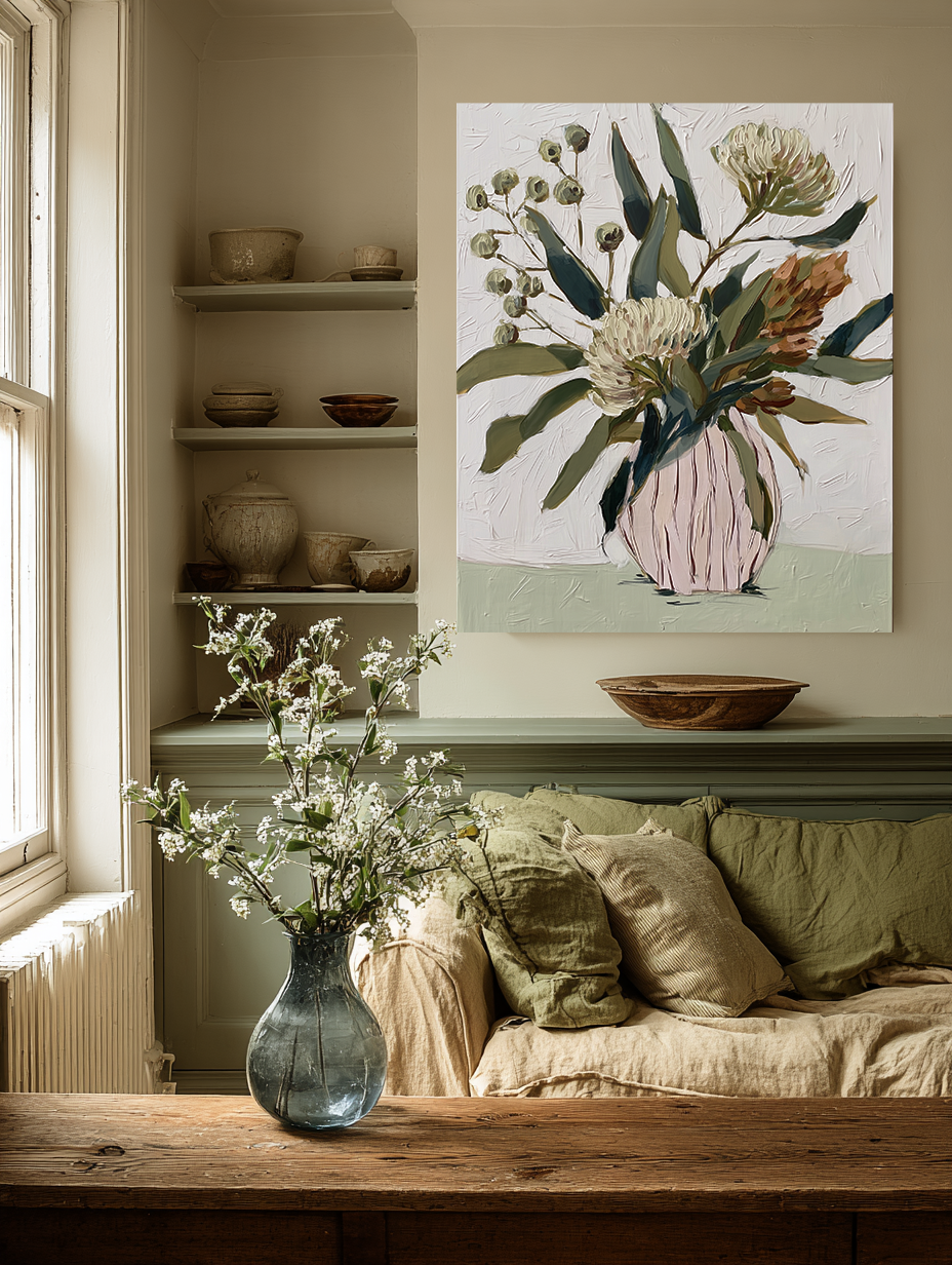Ochre Floral Atelier — Botanical Fine Art Print · Verilucent House